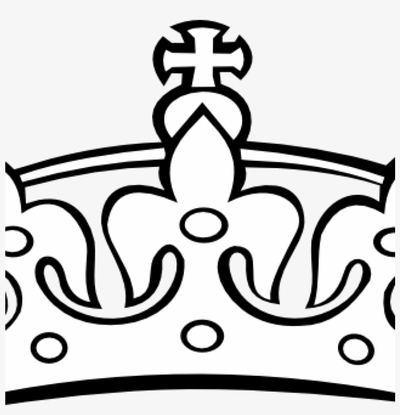 Crown Clipart Black And White Lion Clipart Hatenylo - King Crown Png White, transparent png #4007778