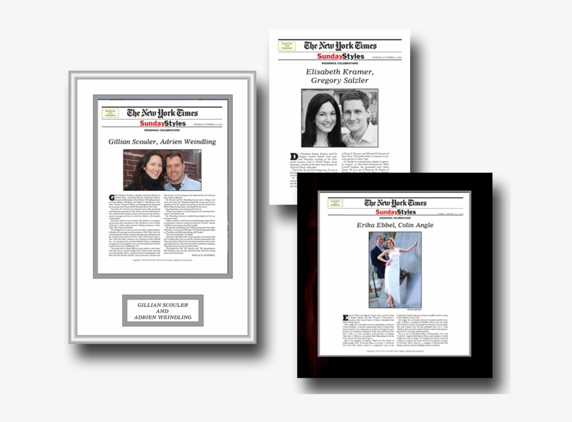 Weddings - Ny Times Wedding Announcement, transparent png #4007780