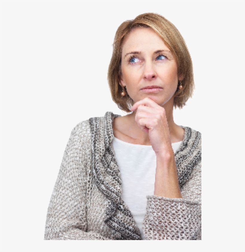 Thinking Woman Png Free Download - Thinking Woman Transparent Background, transparent png #4007888