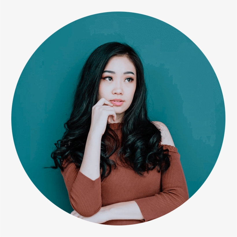 Woman Thinking Of Dental Issue - Thinking Girl, transparent png #4008002