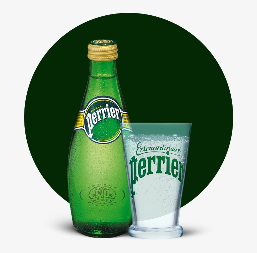 Free Download Glass Bottle Clipart Beer Bottle Carbonated - Perrier, transparent png #4008749