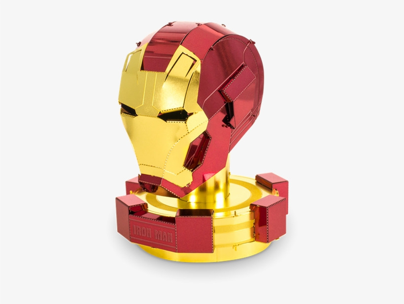 Picture Of Iron Man Helmet - Metal Earth Marvel, transparent png #4009516