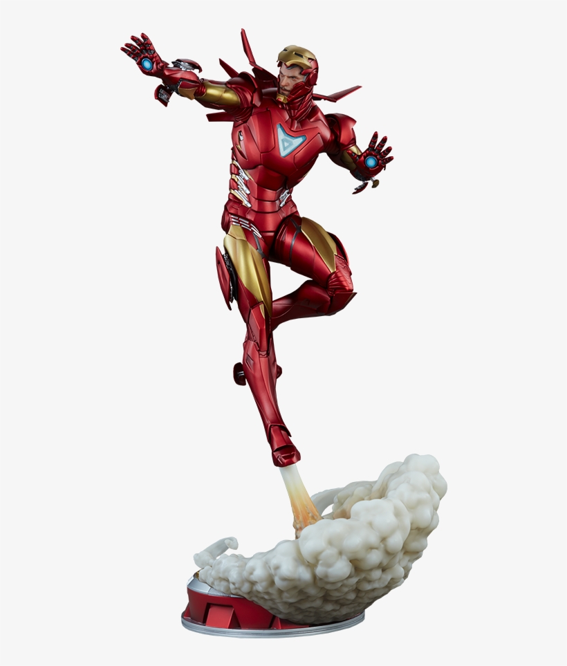 Iron Man Extremis Mark Ii Statue - Iron Man Extremis Mark Ii, transparent png #4009521