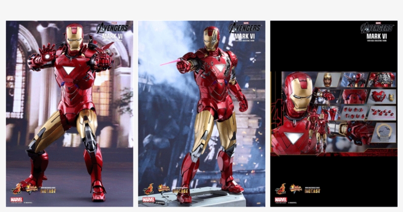 Iron Man Mark Vi 1/6 Scale Action Figure - Iron Man Mark Vi - 1:6 Scale Diecast Figure, transparent png #4009562