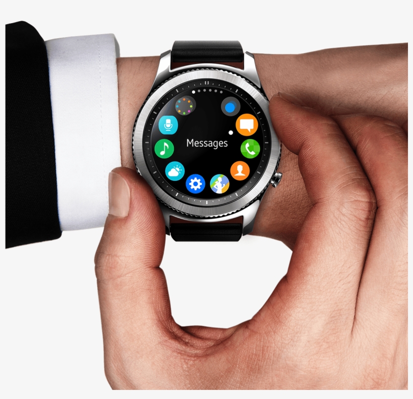 Man's Hand And Arm Wearing A Suit - Radiance A3 Frontier Smartwatch, transparent png #4009851
