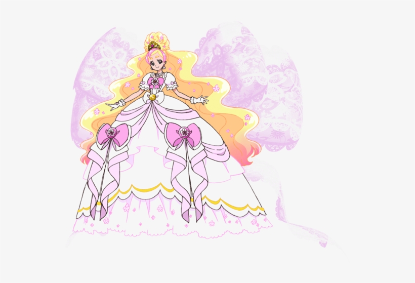 Princess Pretty Cure Flora Mode Elegant Royal Pose - Go! Princess Precure, transparent png #4010013