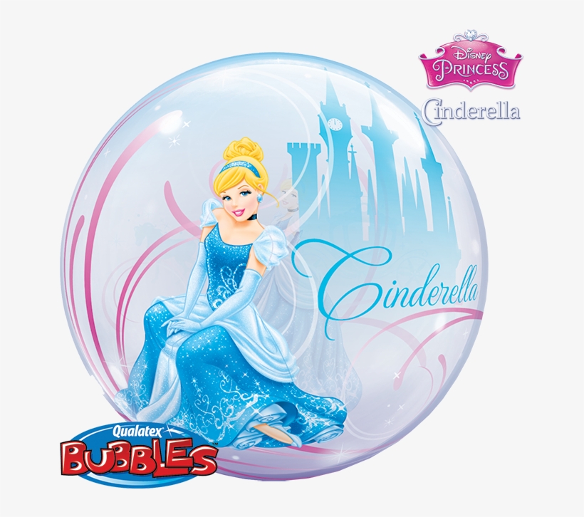 Disney Princess Bubble Balloon Cinderella - 22" Cinderella's Royal Debut Bubble Balloon, transparent png #4010639