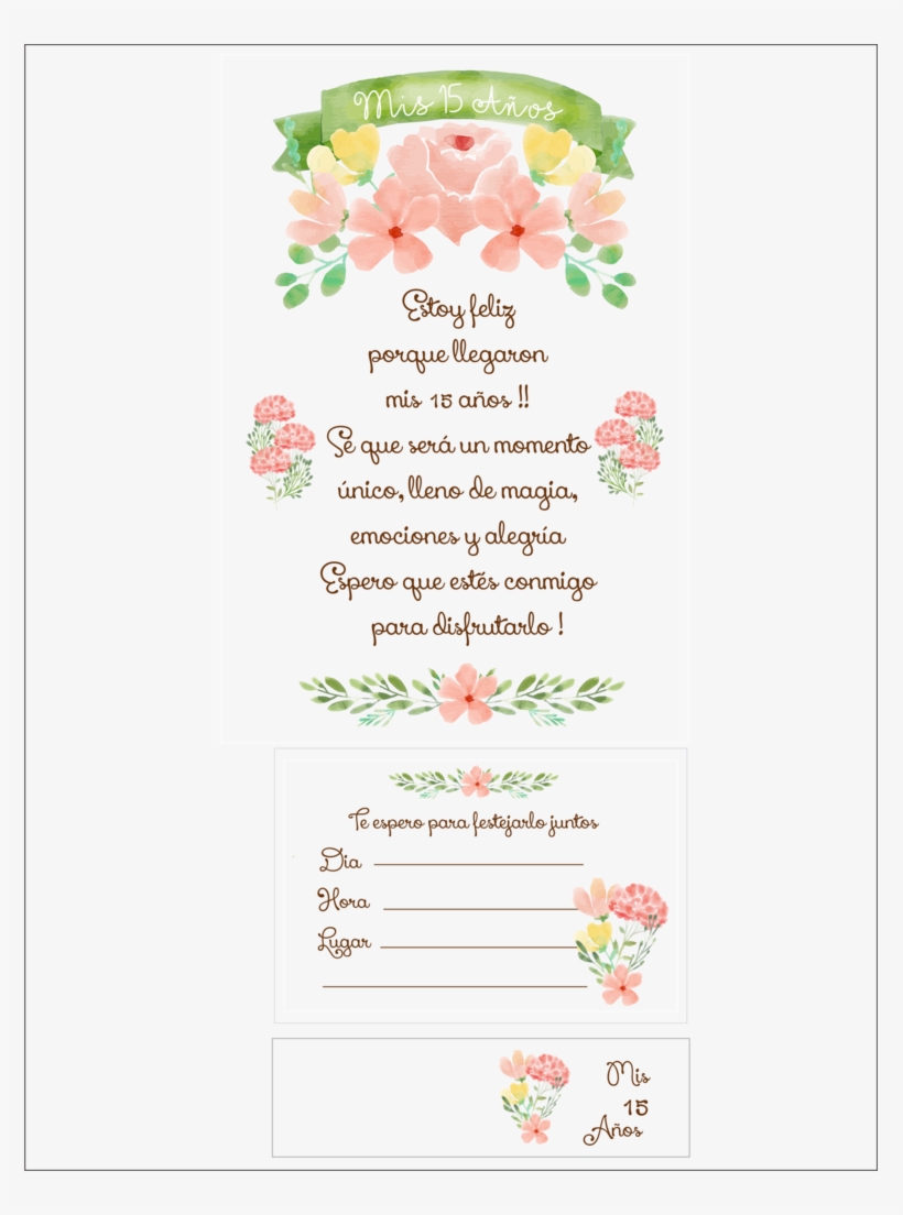 Invitacion 15 Años, transparent png #4011205