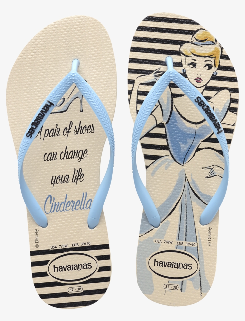 Cinderella Flip-flops - Havaianas Women's Princesa Flip-flops - Cinderella, transparent png #4011449