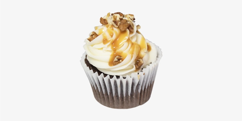 Turtle Cheesecake Cupcake - Cupcake, transparent png #4011518