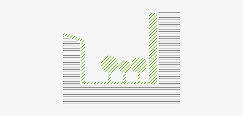 Green Roofs And Green Walls Make Up An Increasing Percentage - Illustration, transparent png #4012105