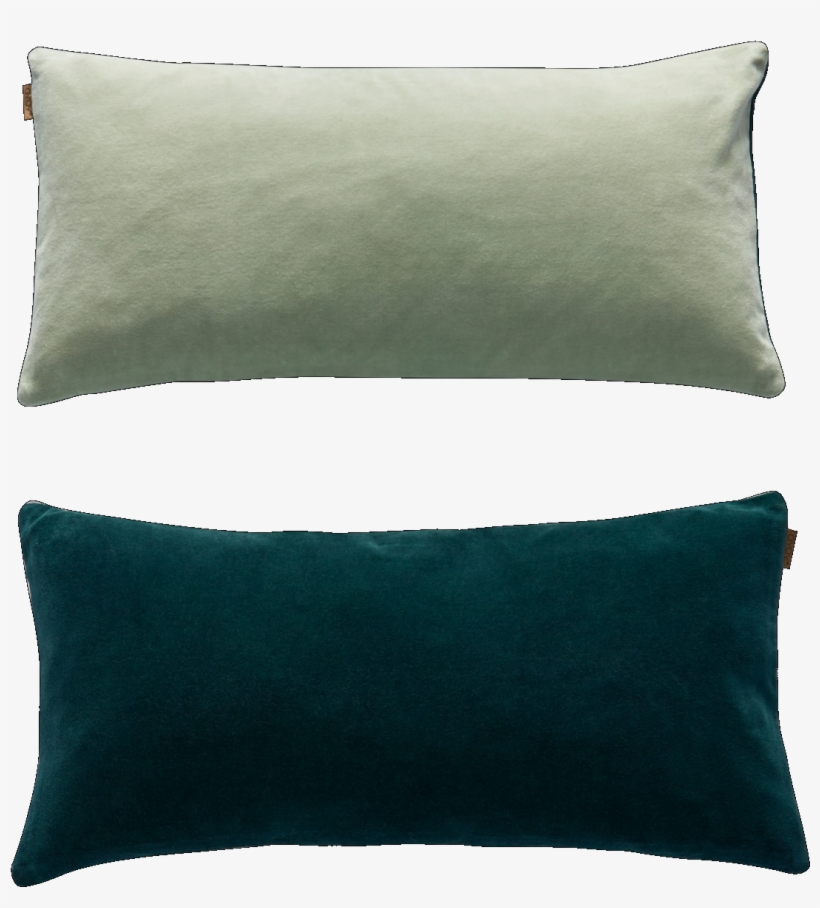Lia Cushion In Fog Green & Trekking Green Design By - Donkergroen Kussen, transparent png #4012182
