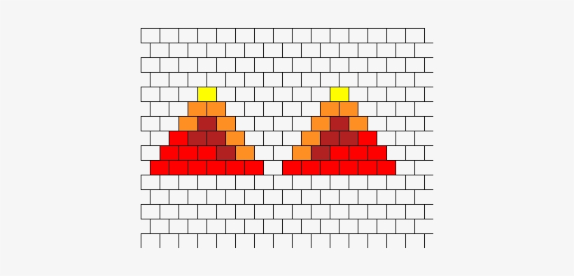 Fire Kitty Ears Bead Pattern - Bead, transparent png #4012733