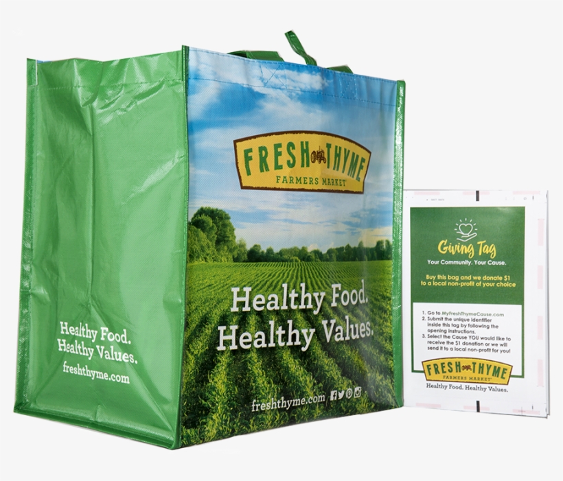 View Larger Image Fresh Thyme Giving Bag - Fresh Thyme Farmers Market, transparent png #4012952