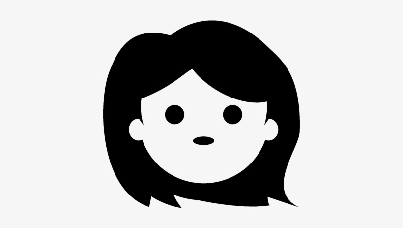 Girl Face Vector - Icono De Niña Png, transparent png #4013014