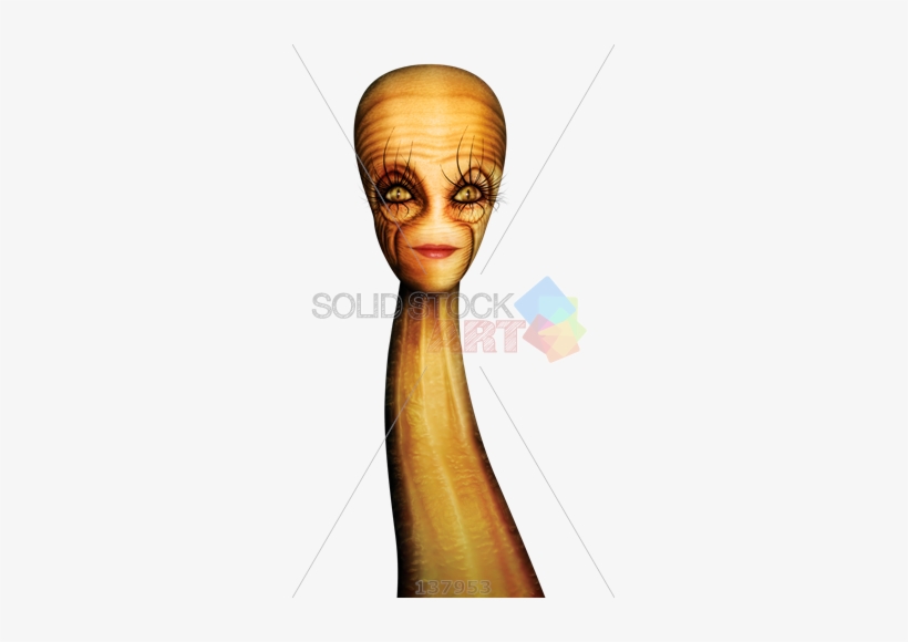 Stock Photo Of Weird Long Necked Female Alien With - Weird Stock Images Transparent, transparent png #4013218