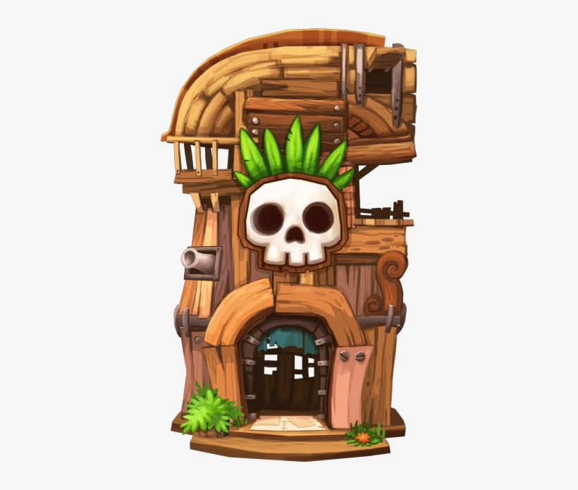 Building Home Pirate Hq 4 - Illustration, transparent png #4013352