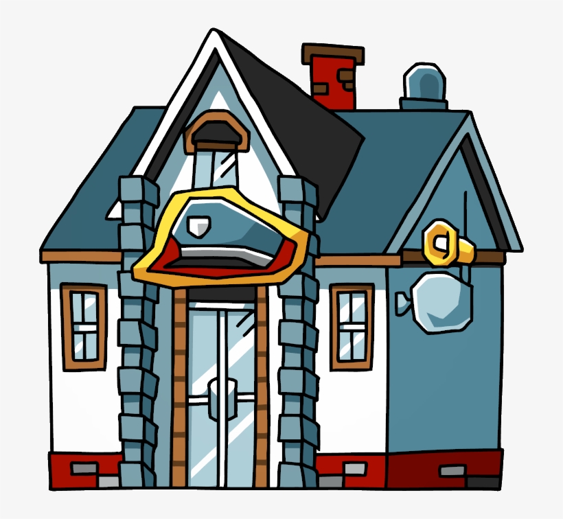 Police Station Cartoon Png, transparent png #4013483