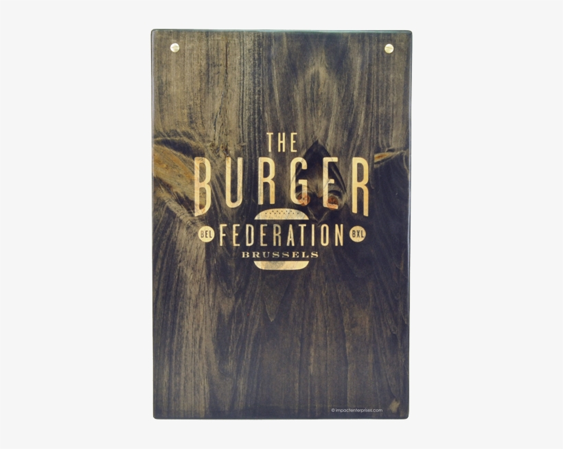 Economy Wood Menu, Burger Federation - Burger Menu Cover, transparent png #4014083