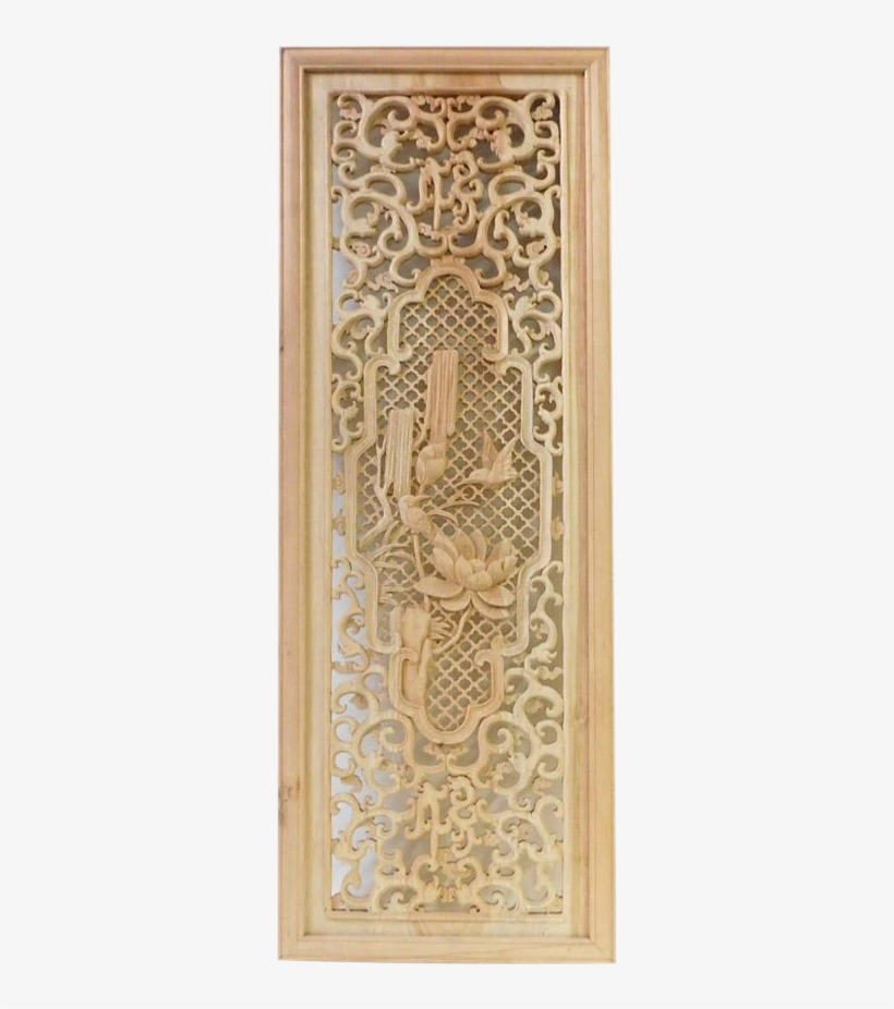 Chinese Wood Carving Plaque On Chairish - Wood Carving, transparent png #4014131