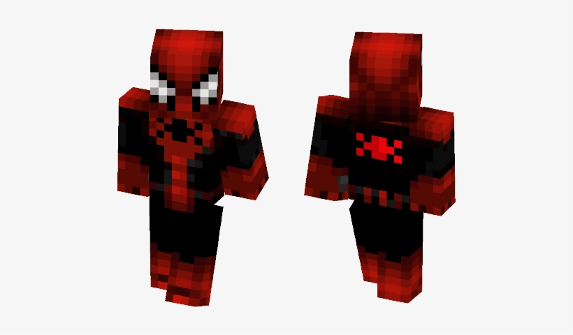 Classic Superior Spider-man - Tobey Maguire Spiderman Minecraft Skin, transparent png #4014157