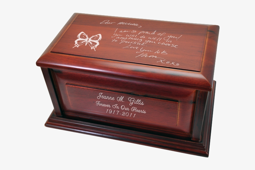 Cherry Finished Raised Panel Wood Urn - Memorial Urns, transparent png #4014158