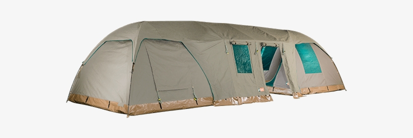 S002 De Safari Double Bow 2x 3m Tents - Dual Canvas Dome Tent Extension, transparent png #4014296