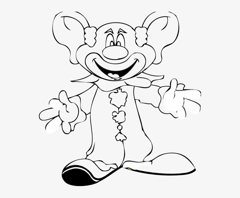 Clown Clipart Black And White - Joker Clipart Black & White, transparent png #4015077