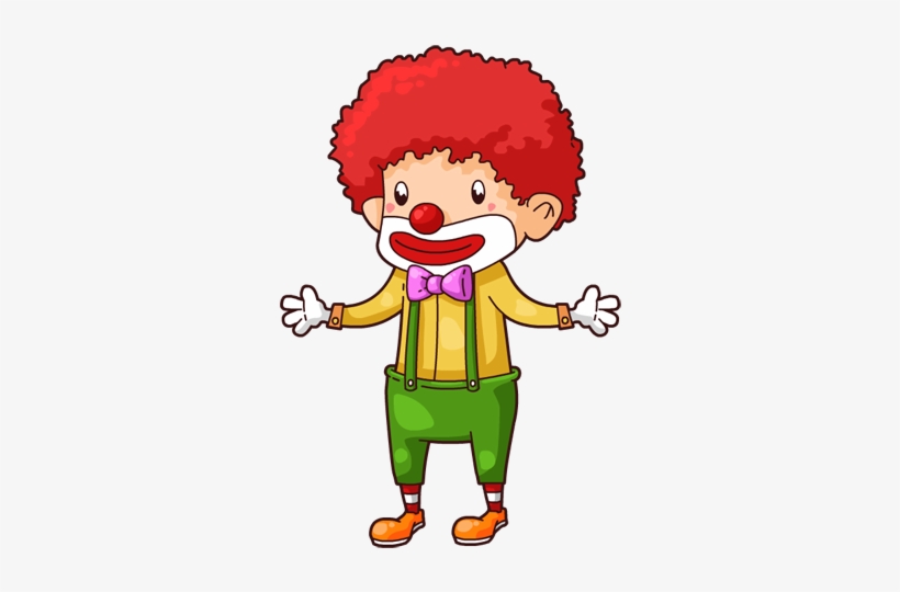 Clown Clipart Children's - Cute Clown Cartoon, transparent png #4015108