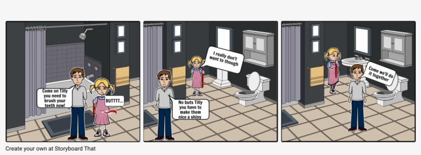 Brushing Teeth - Cartoon, transparent png #4015184