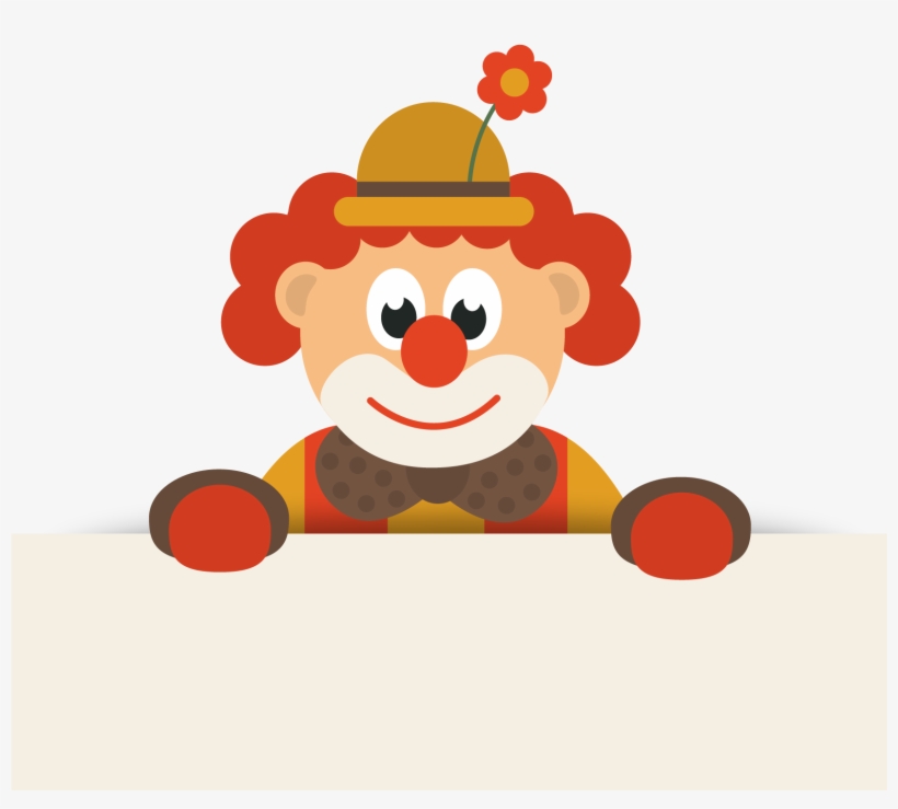 Clown Cartoon Circus Clip Art - Cute Cartoon Clown, transparent png #4015522