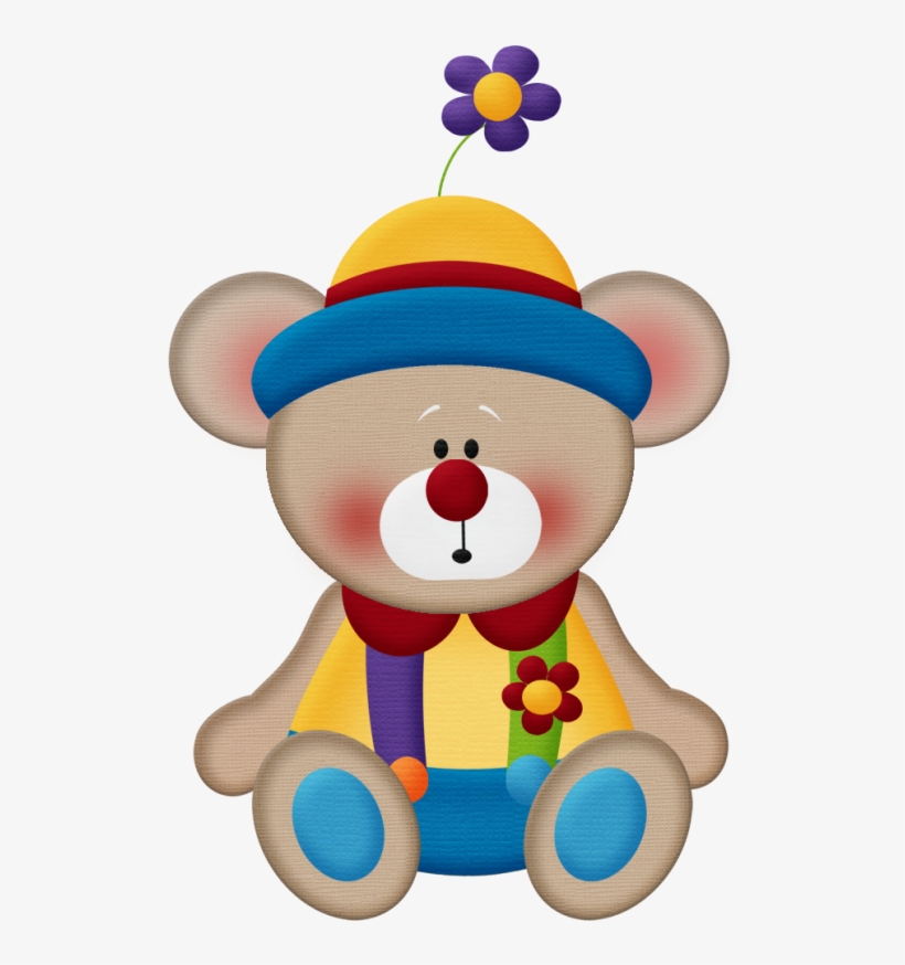 Aw Circus Bear 9 - Oso Vestido De Payaso, transparent png #4015564