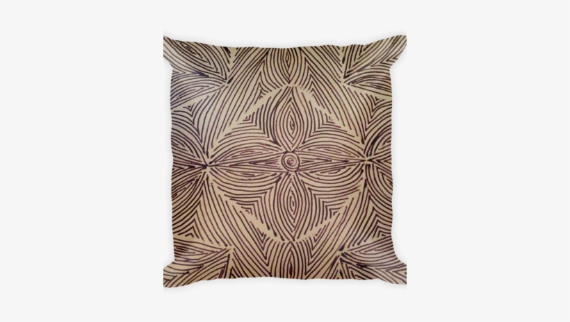 Burnished Black Scribble Pillow By - Cushion, transparent png #4016096