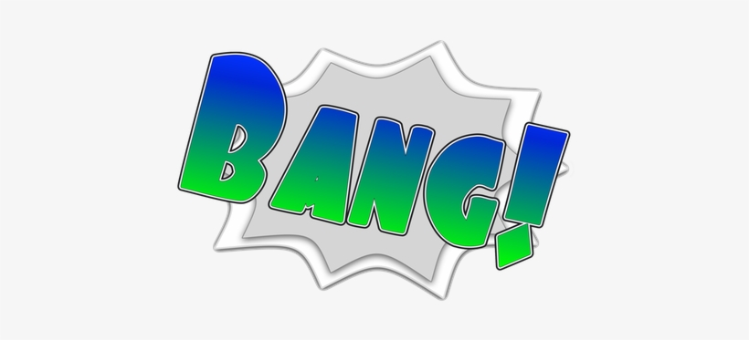 Ka Pow Comic Sound Effect Bubbles Messages Sticker, transparent png #4016265