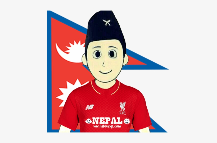Liverpool Fc Fan From Nepal - Nepali Boy Clipart, transparent png #4016861