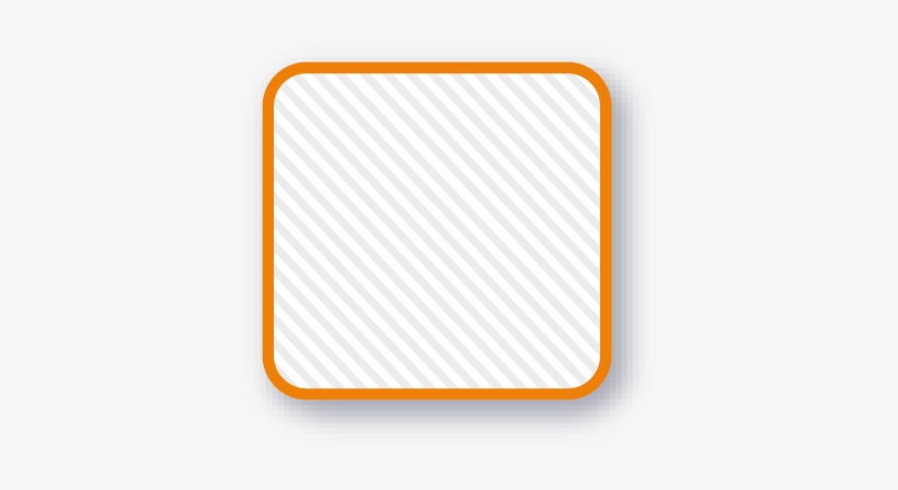 Square09 Striped Orange - Illustration, transparent png #4017606