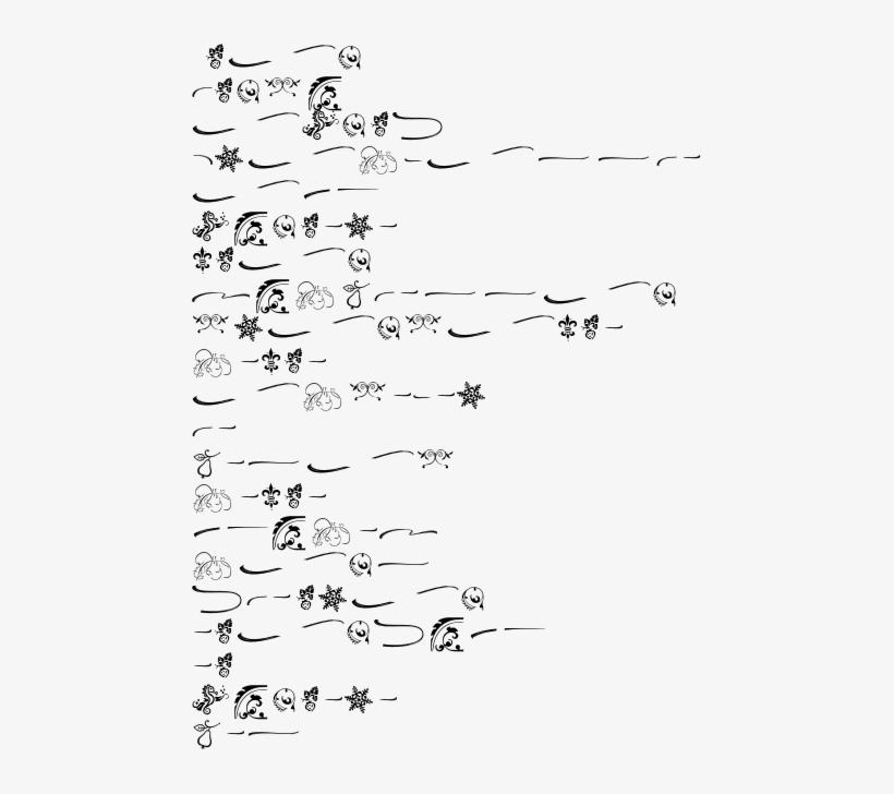24pt Swash-ornaments - Christmas Ornament, transparent png #4017647
