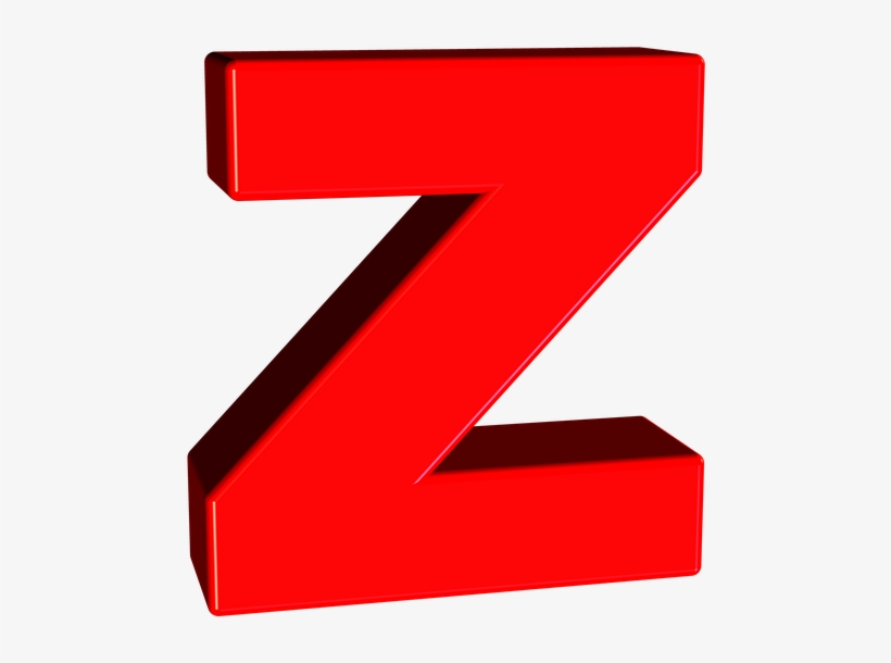 Letra A 3d Png - Letter Z 3d Png, transparent png #4017757