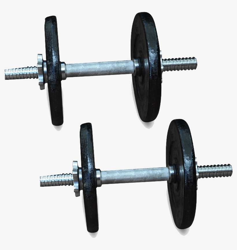 Juego Mancuernas Pesas Barras 40 Lbs 4 Discos 10 C/u - Pesas De Ejercicio Png, transparent png #4018174
