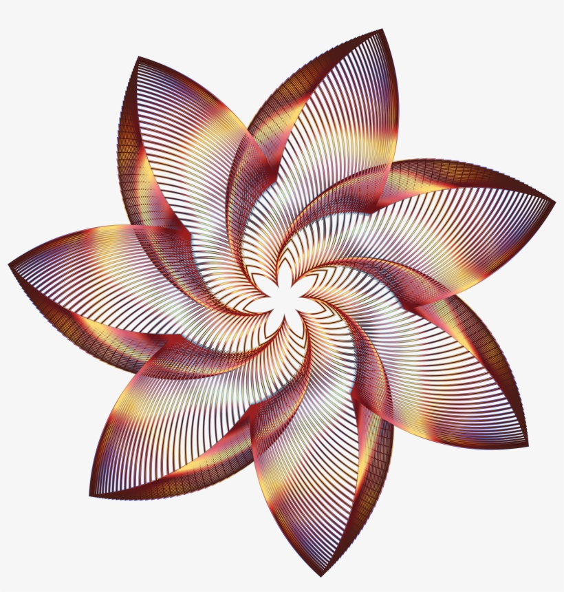 This Free Icons Png Design Of Prismatic Flower Line, transparent png #4018180