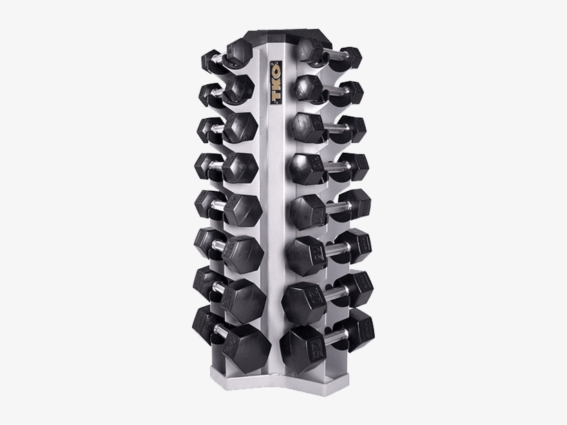 Sostiene Pares De Pesas 5-50 Lbs - Tko 826vdr8 8 Pr. Vertical Dumbbell Rack Silver Metallic, transparent png #4018206