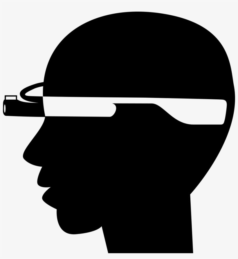 Bald Man Head Side With Google Glasses Comments - Smartglass Png, transparent png #4018438