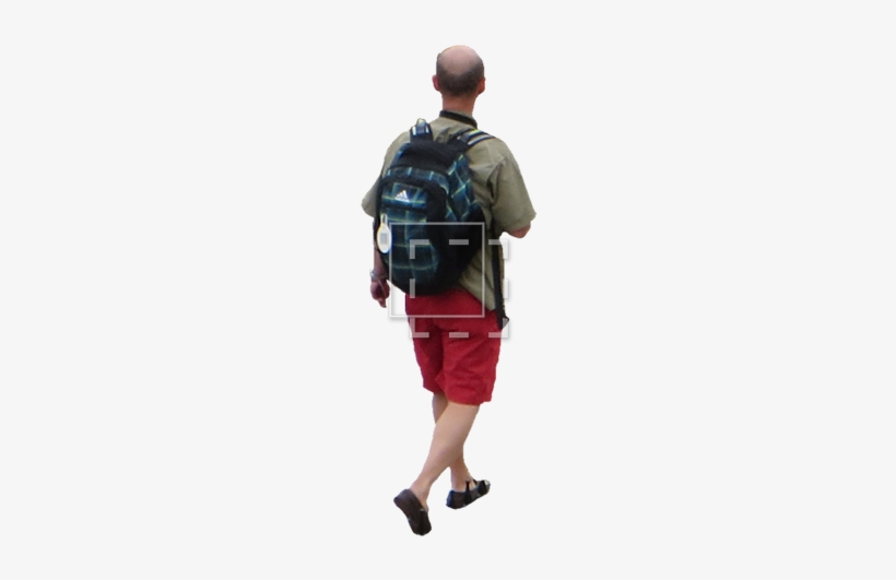 Bald Man In Red Shorts - Human, transparent png #4018899