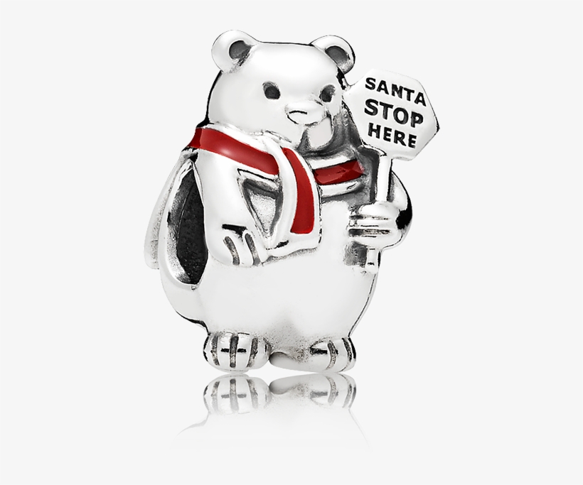 Pandora Charm Christmas Polar Bear Sterling Silver, transparent png #4019215