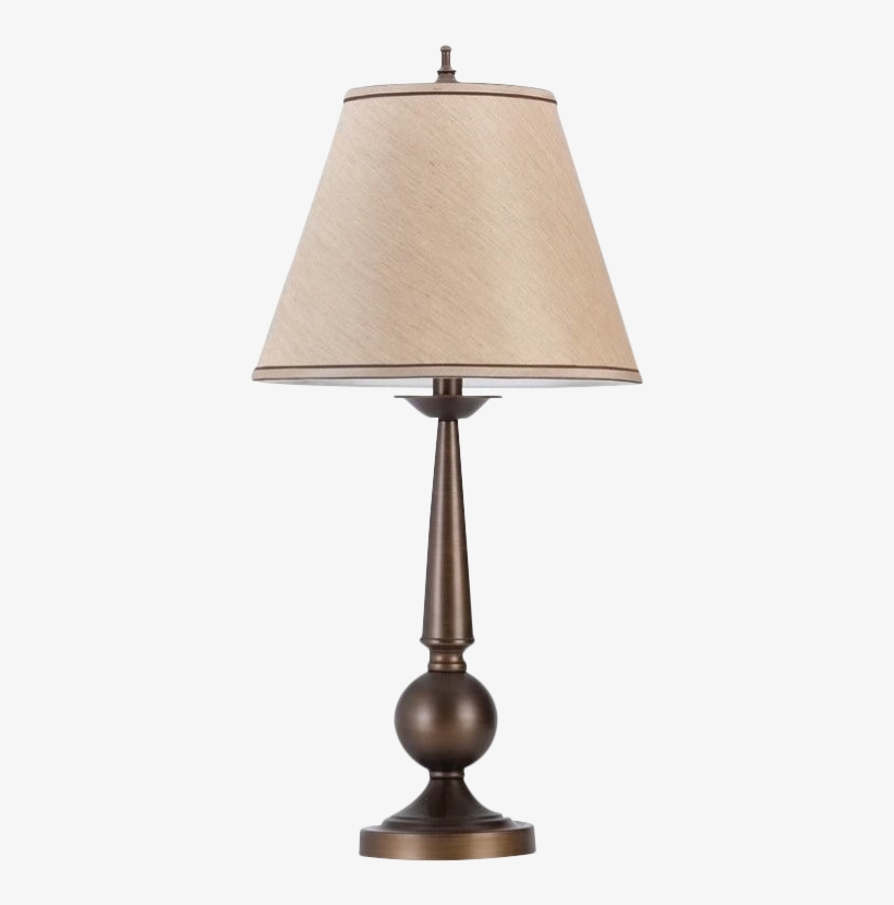 Img - Alphvale Traditional Bronze Table Lamp With Shade (set, transparent png #4019508