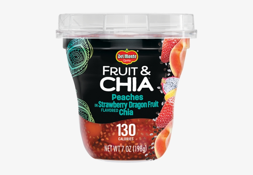 Fruit & Chia™ Peaches In Strawberry Dragon Fruit Flavored - Peaches In Strawberry Dragon Fruit Chia, transparent png #4019528