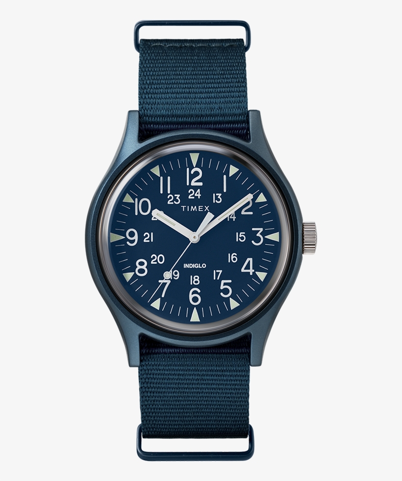 Mk1 Aluminum 40mm Fabric Watch Blue Large - Timex - Mk1 - Watches (blue/blue), transparent png #4020277