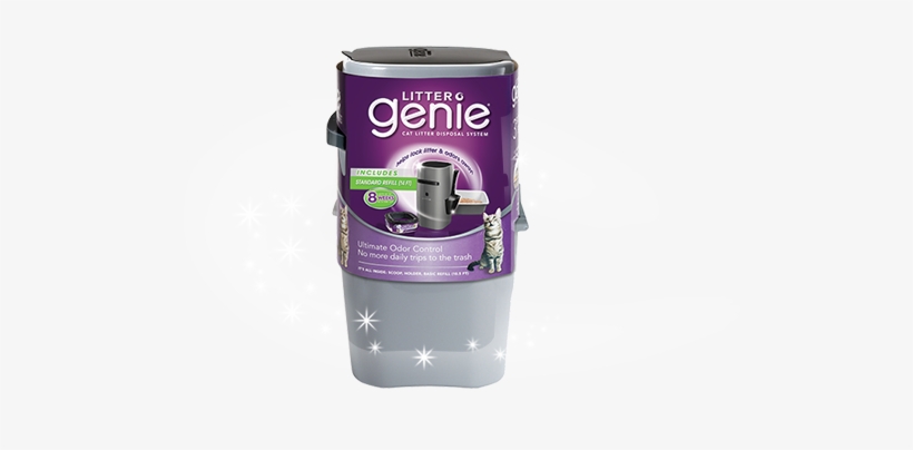 Slider Bg Pail New - Litter Genie Plus Cat Litter Disposal System, transparent png #4021326