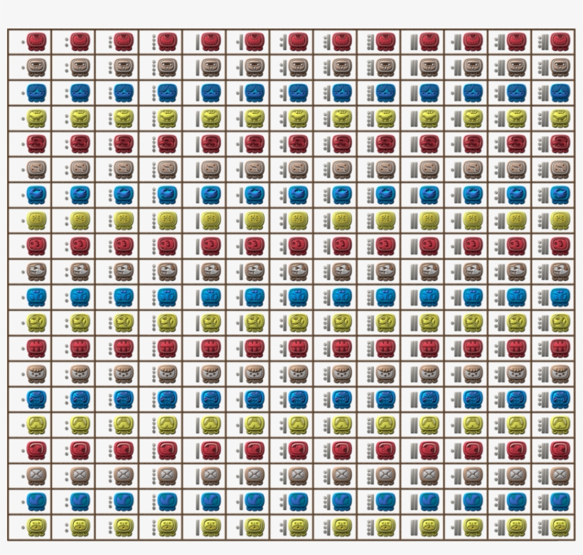 3d Maya Calendar Glyphs - Circle, transparent png #4021713