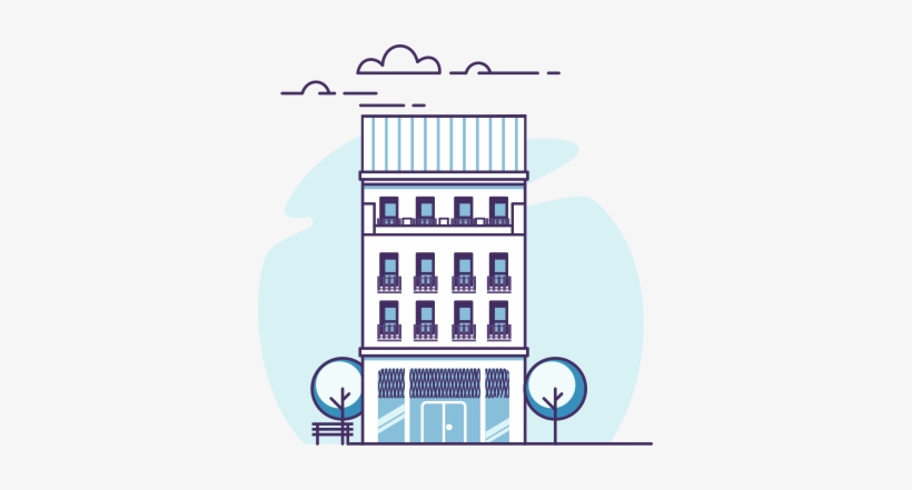 Ilustracion-edificio - Centro, transparent png #4021842